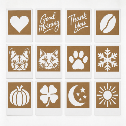 SipCanvas Coffee Photo Printer + 4 Stencil Set